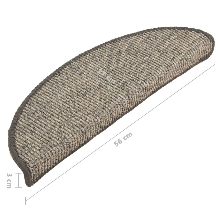 Trapmatten Zelfklevend 15 St 56X17X3 Cm Beige En Grijs 56 x 20 cm