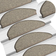 Trapmatten 15 stuks grijs beige 65x21x4 cm