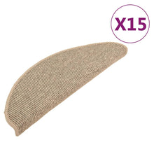 Trapmatten Zelfklevend 15 St 65X21X4 Cm Donkerbeige 65 x 25 cm