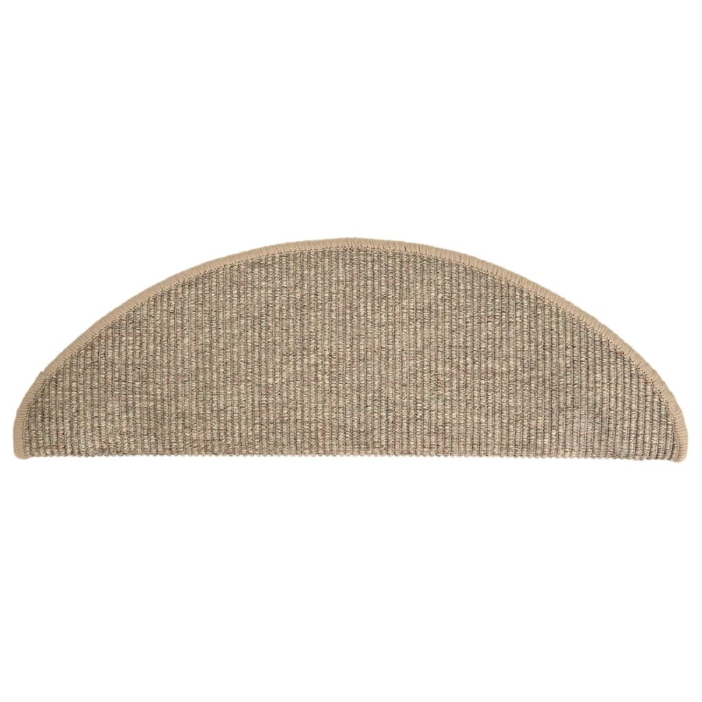Trapmatten Zelfklevend 15 St 65X21X4 Cm Donkerbeige 65 x 25 cm