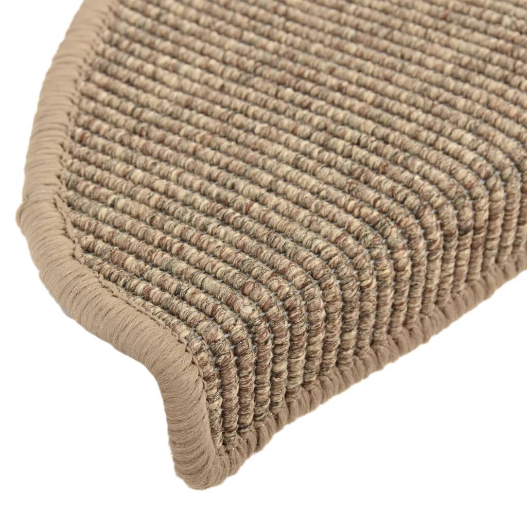 Trapmatten Zelfklevend 15 St 65X21X4 Cm Donkerbeige 65 x 25 cm
