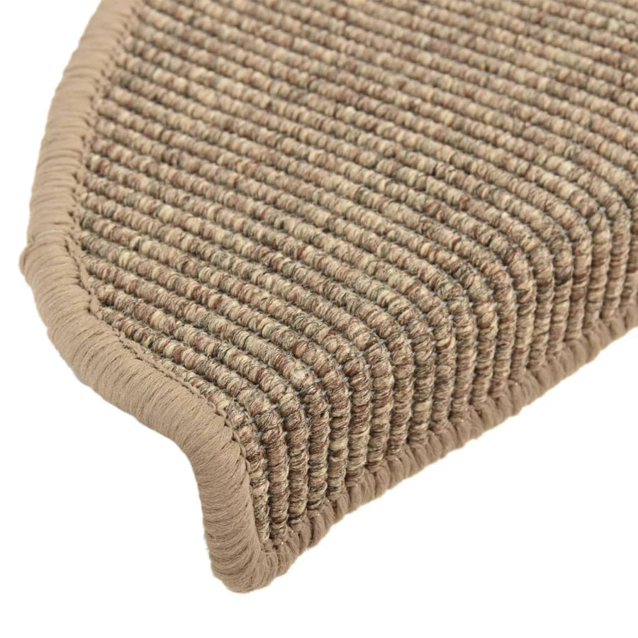 Trapmatten Zelfklevend 15 St 65X21X4 Cm Donkerbeige 65 x 25 cm