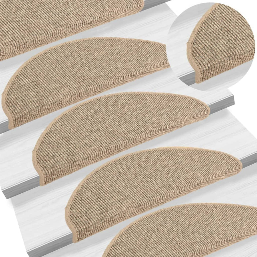 Trapmatten Zelfklevend 15 St 65X21X4 Cm Donkerbeige 65 x 25 cm