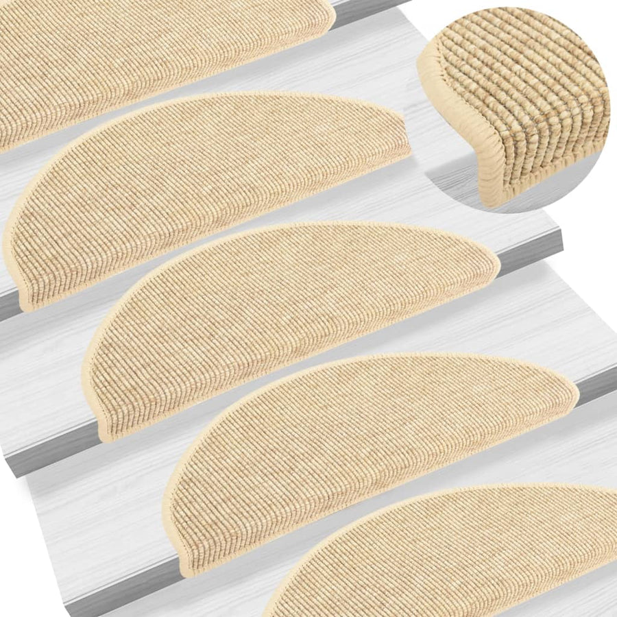 Trapmatten Zelfklevend Sisal-Look 65X21X4 Cm 65 x 25 cm Beige