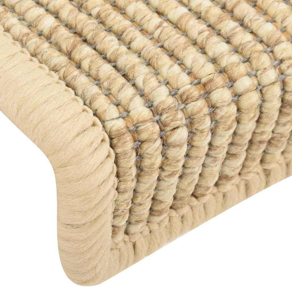 Trapmatten Zelfklevend Sisal-Look 65X21X4 Cm 65 x 25 cm Beige