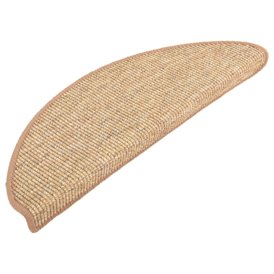 Trapmatten 15 st 65x21x4 cm Lichtbruin Halfrond Groot
