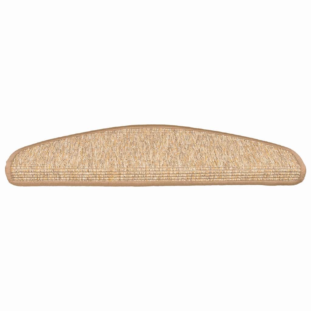 Trapmatten 15 st 65x21x4 cm Lichtbruin Halfrond Groot