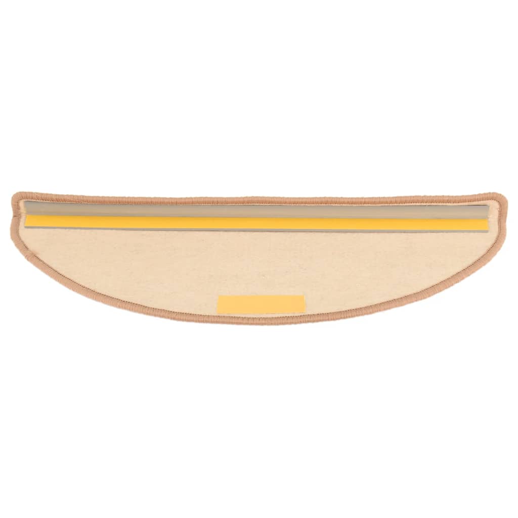 Trapmatten 15 st 65x21x4 cm Lichtbruin Halfrond Groot