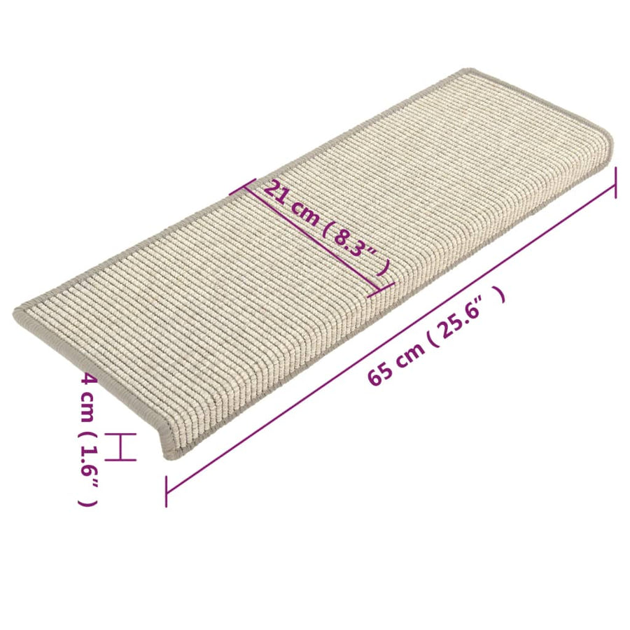 Trapmatten Zelfklevend 15 St 65X21X4 Cm Zilverkleurig