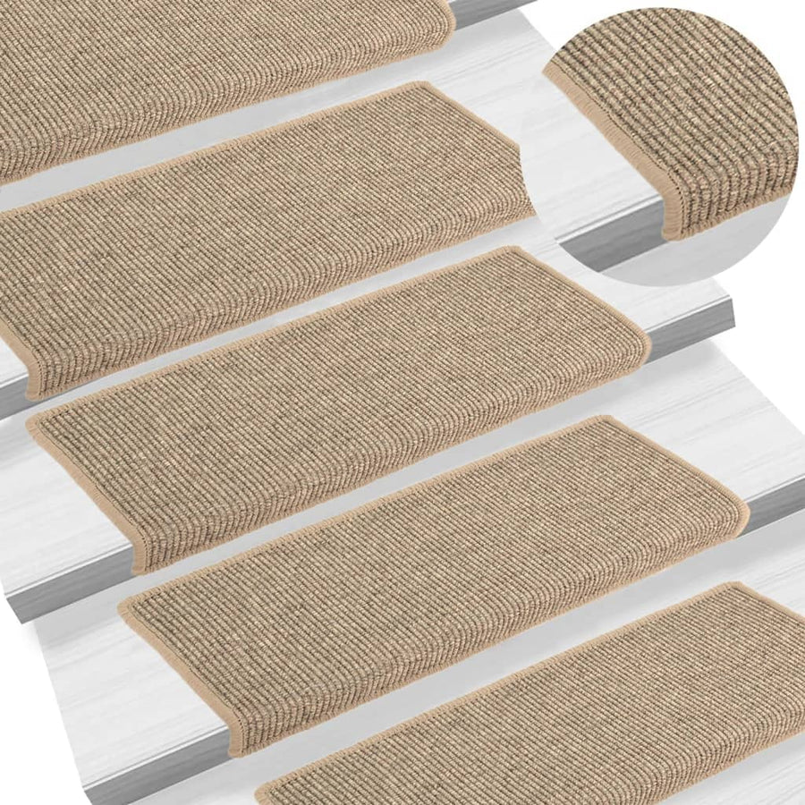 Trapmatten Zelfklevend 15 St 65X21X4 Cm Donkerbeige