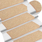 Trapmatten 15 st 65x21 cm lichtbruin