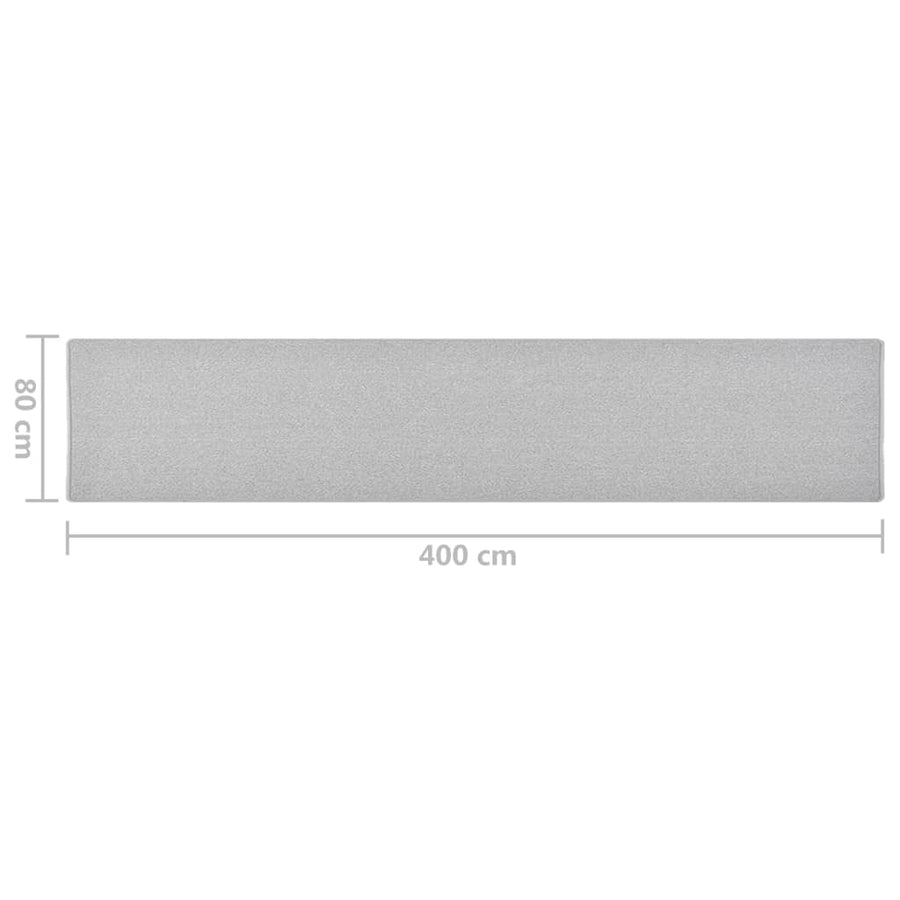 Tapijtloper 80 x 400 cm Lichtgrijs