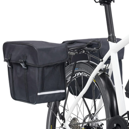 Fietstas Voor Bagagedrager Dubbel Waterdicht 35 L Zwart