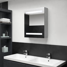 Badkamerkast Met Spiegel En Led 50X4X60 Cm Betongrijs