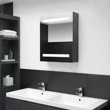 Badkamerkast Met Spiegel En Led 50X4X60 Cm Grijs