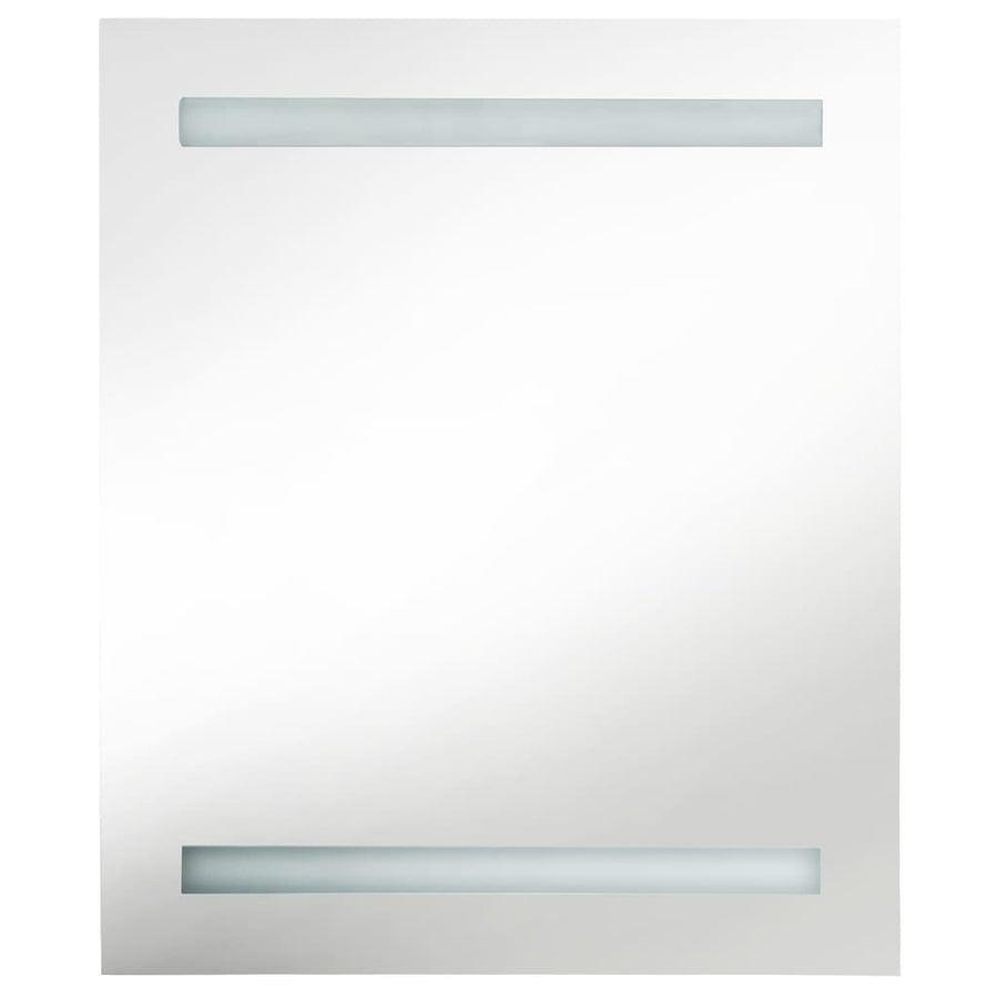 Badkamerkast Met Spiegel En Led 50X14X60 Cm Kleurig Eiken