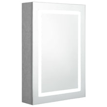 Badkamerkast Met Spiegel En Led 50X3X70 Cm Betongrijs