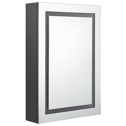Badkamerkast Met Spiegel En Led 50X3X70 Cm Grijs