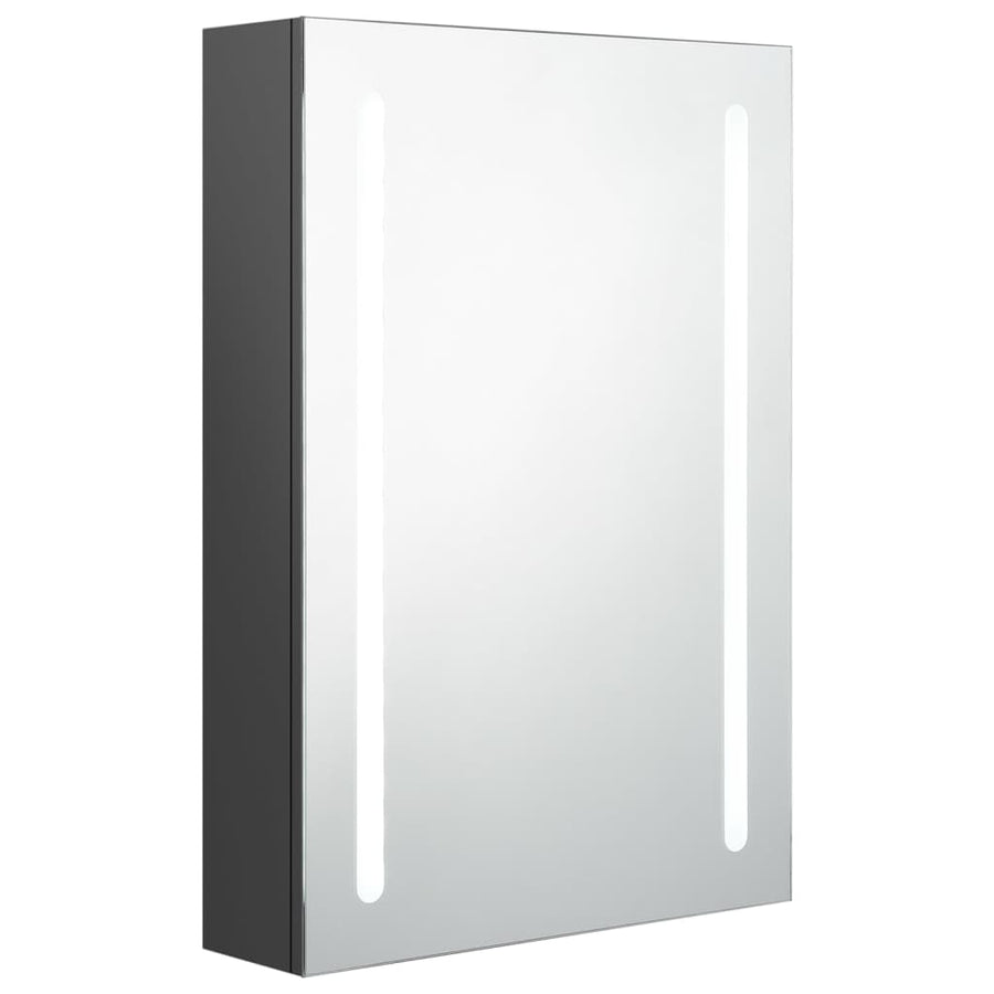 Badkamerkast Met Spiegel En Led 50 x 13 x 70 cm Grijs