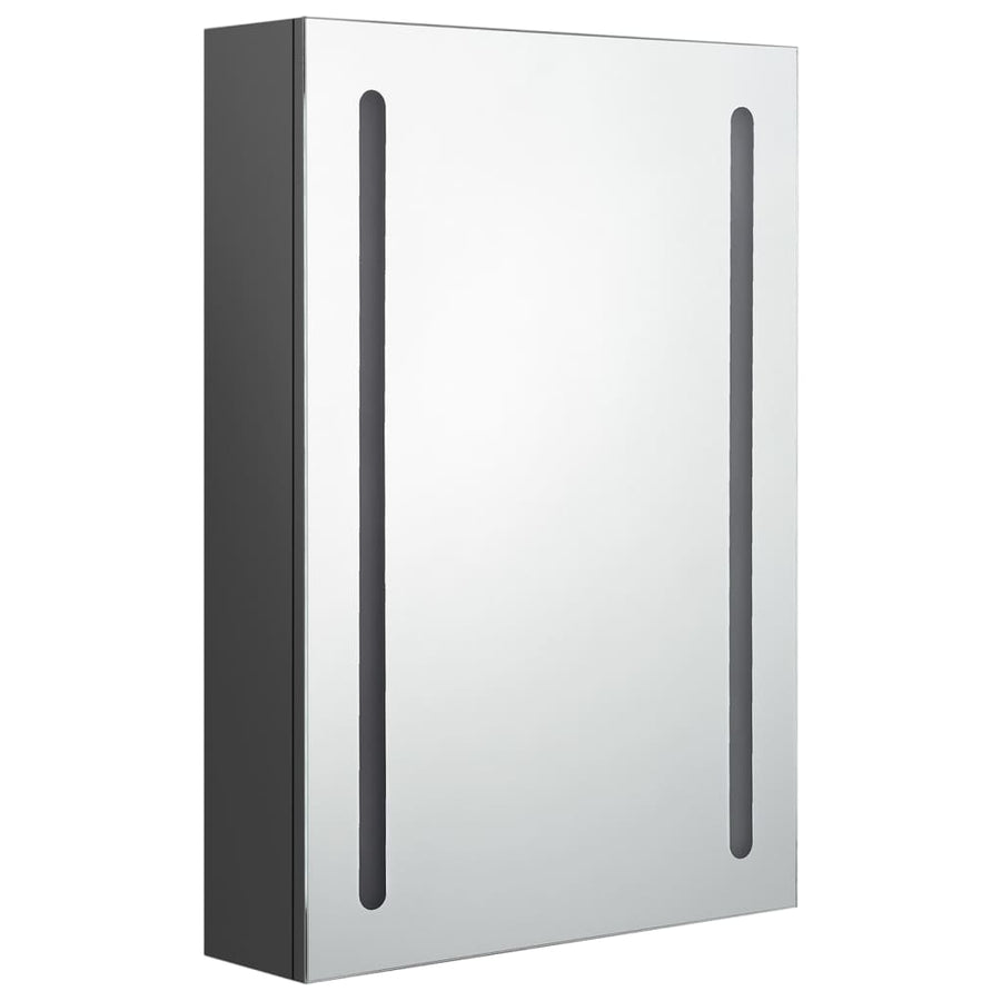 Badkamerkast Met Spiegel En Led 50 x 13 x 70 cm Grijs