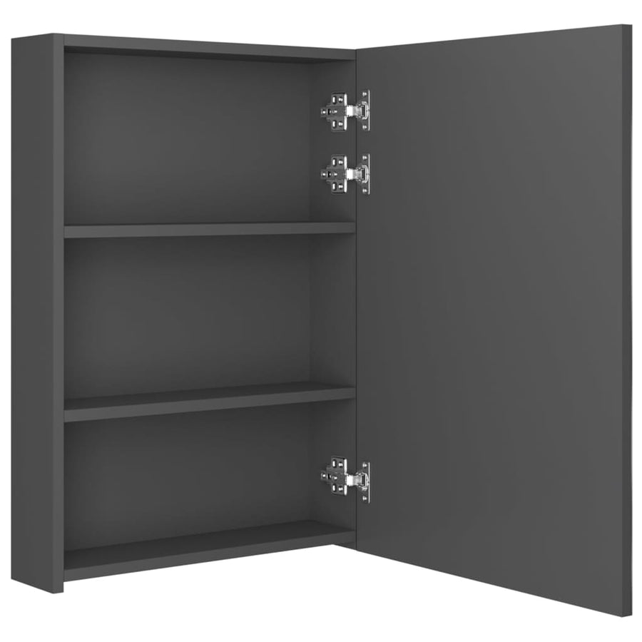 Badkamerkast Met Spiegel En Led 50 x 13 x 70 cm Grijs