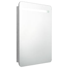 Badkamerkast Met Spiegel En Led 60Xx80 Cm Betongrijs