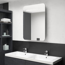 Badkamerkast Met Spiegel En Led 60Xx80 Cm Betongrijs