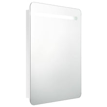Badkamerkast Met Spiegel En Led 60Xx80 Cm Glanzend wit