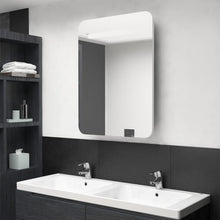 Badkamerkast Met Spiegel En Led 60Xx80 Cm Glanzend wit
