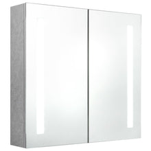 Badkamerkast Met Spiegel En Led 62 x 14 x 60 cm Betongrijs