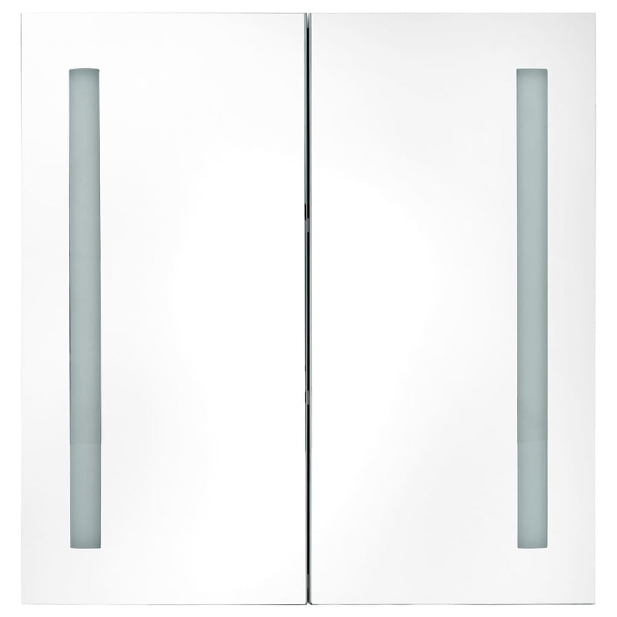 Badkamerkast Met Spiegel En Led 62 x 14 x 60 cm Betongrijs