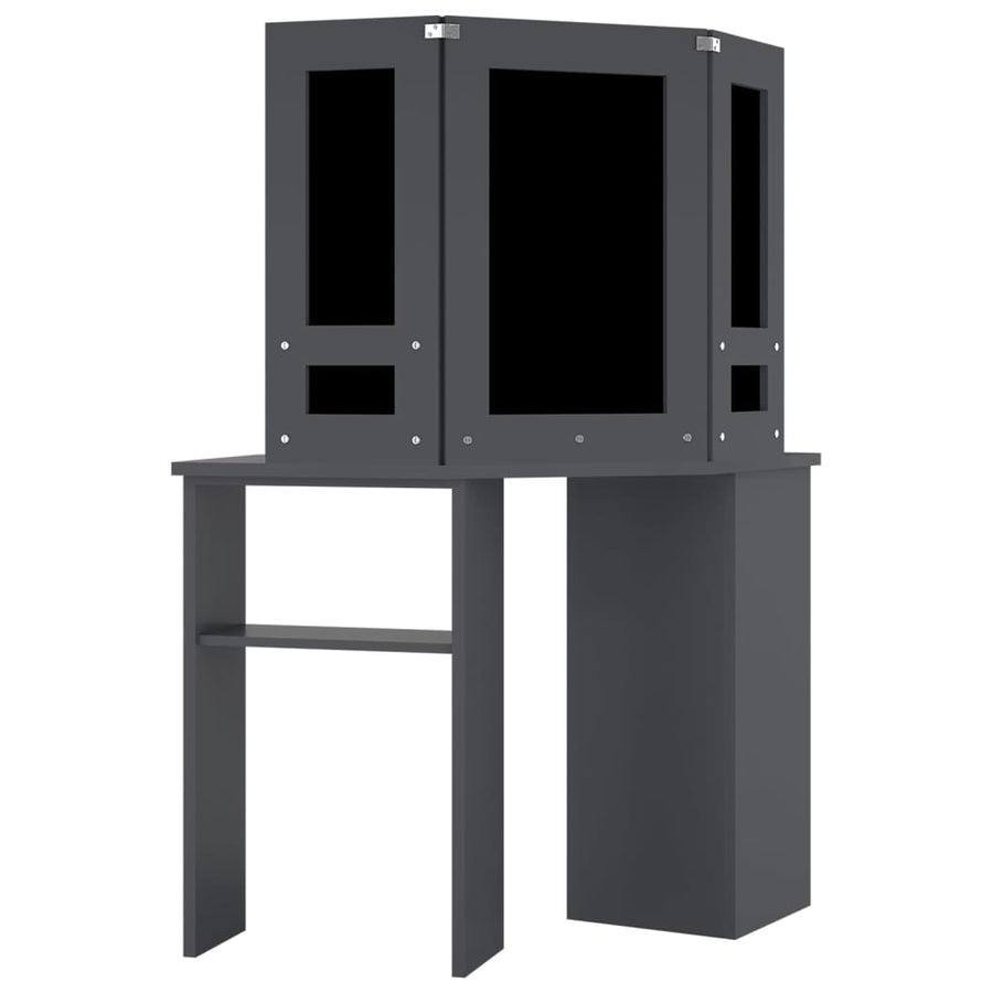 Hoekkaptafel Met Led X54X4,5 Cm Grijs