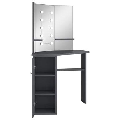 Hoekkaptafel Met Led X54X4,5 Cm Grijs