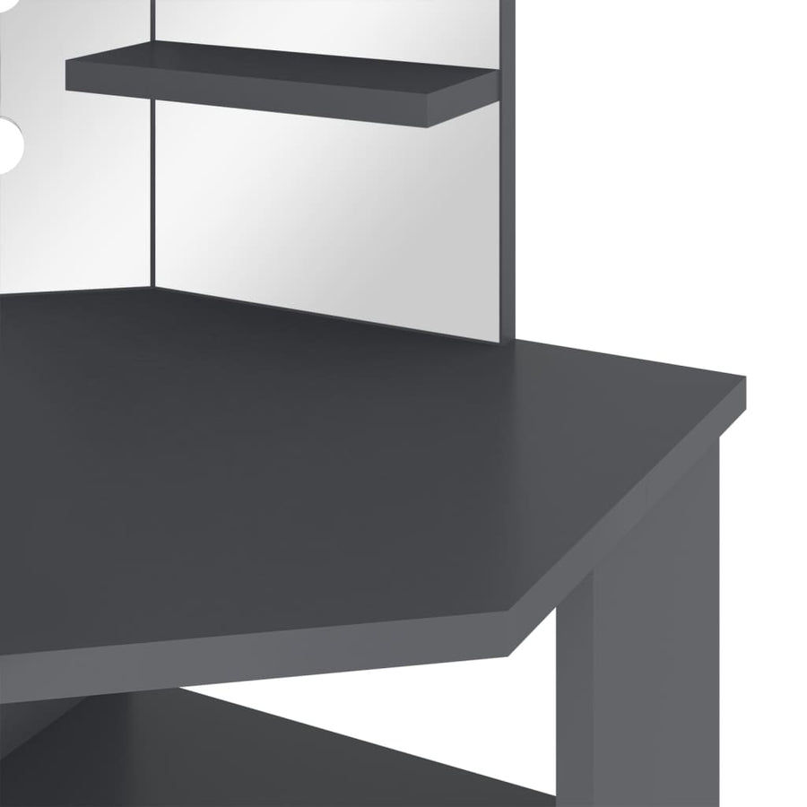 Hoekkaptafel Met Led X54X4,5 Cm Grijs