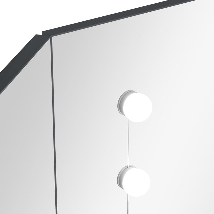 Hoekkaptafel Met Led X54X4,5 Cm Grijs