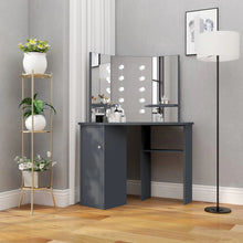 Hoekkaptafel Met Led X54X4,5 Cm Grijs