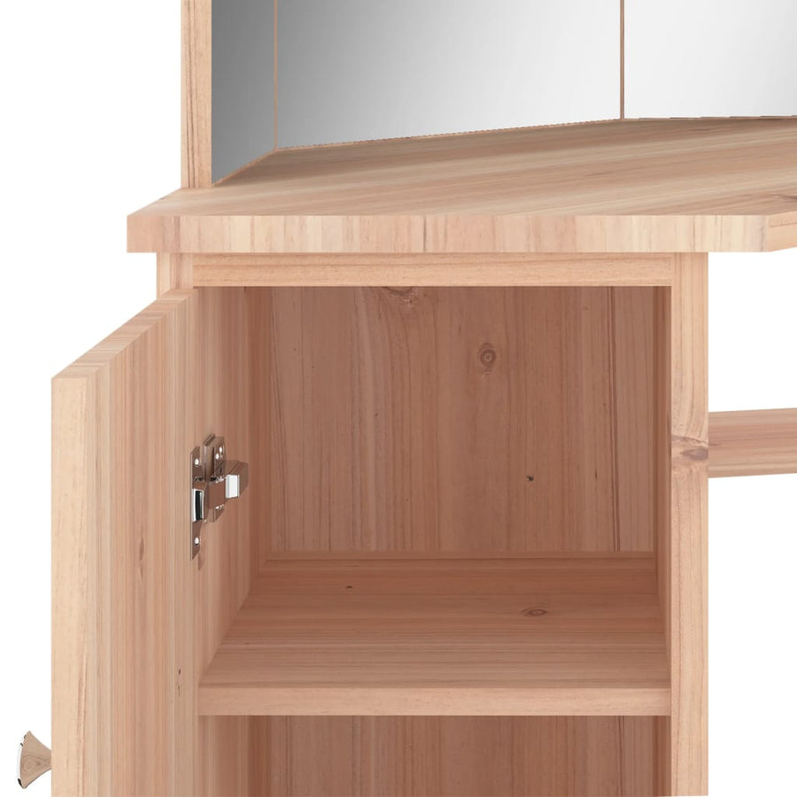 Hoekkaptafel Met Led X54X4,5 Cm Kleurig Eiken