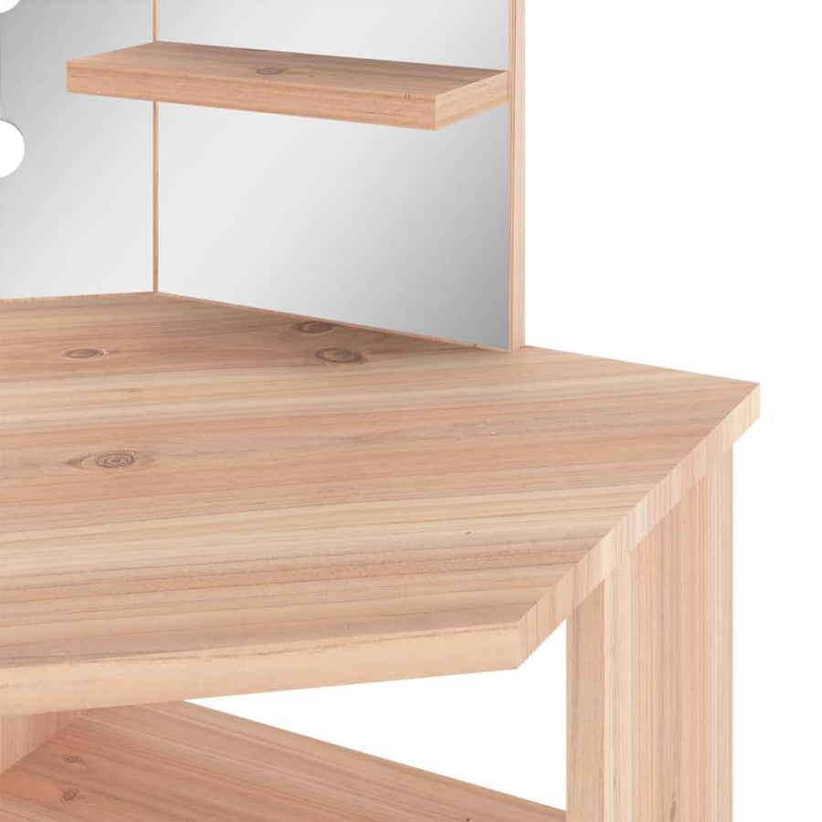 Hoekkaptafel Met Led X54X4,5 Cm Kleurig Eiken