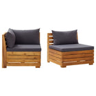 Loungeset 2-delig massief acaciahout