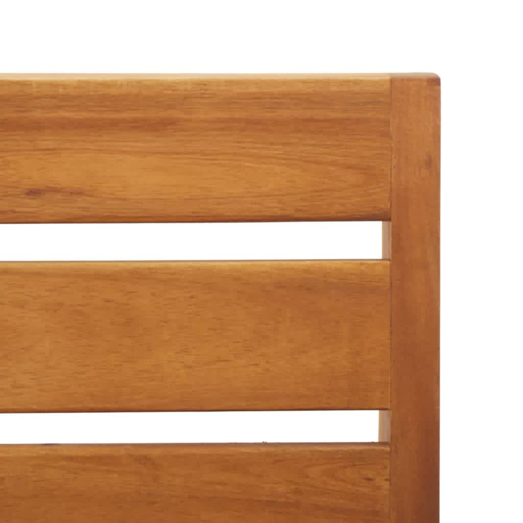 2-Delige Loungeset Met Kussens Massief Acaciahout Donkergrijs Middenbank + hoekbank