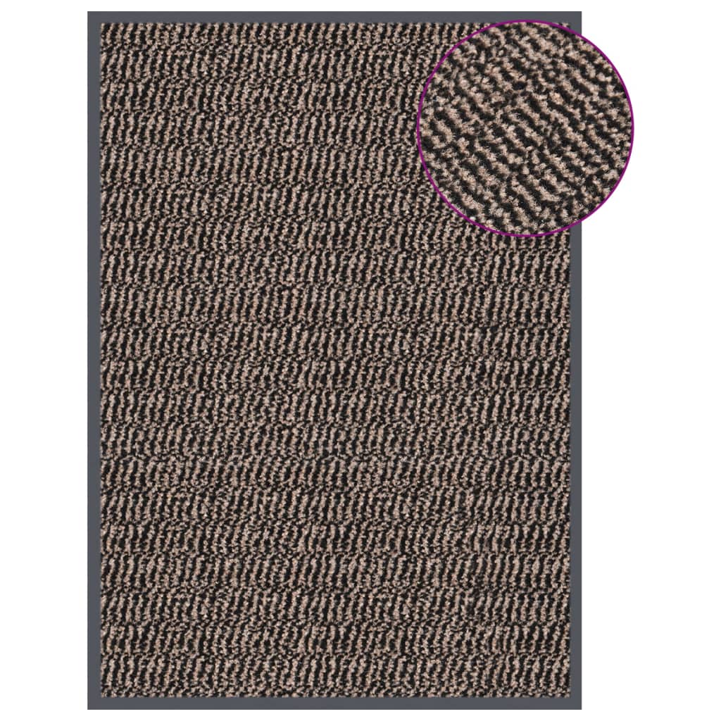 Deurmat Getuft 1 40 x 60 cm Donkerbruin