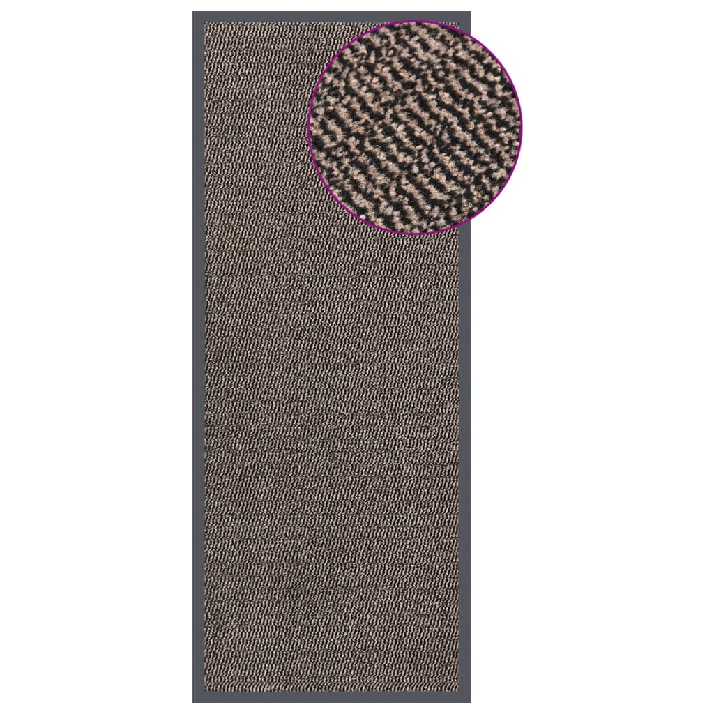 Deurmat Getuft 1 60 x 150 cm Donkerbruin