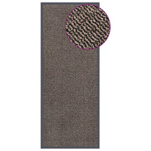 Deurmat Getuft 1 60 x 150 cm Donkerbruin