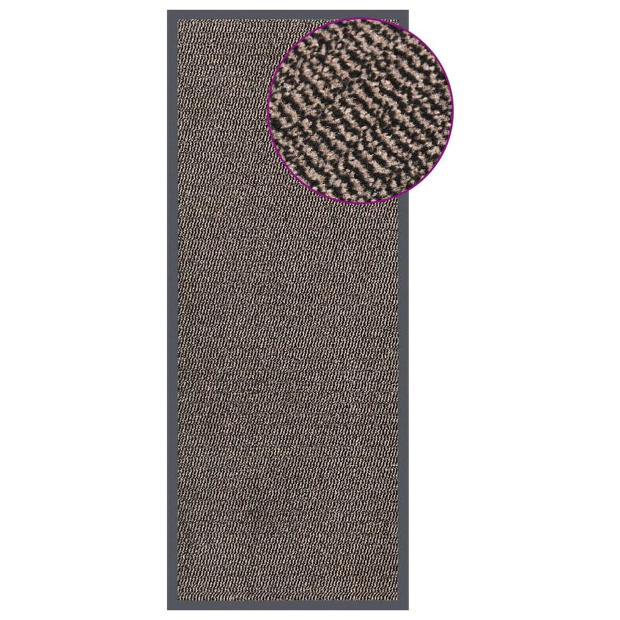 Deurmat Getuft 1 60 x 150 cm Donkerbruin