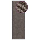 Deurmat getuft 60x180 cm donkerbruin anti-slip