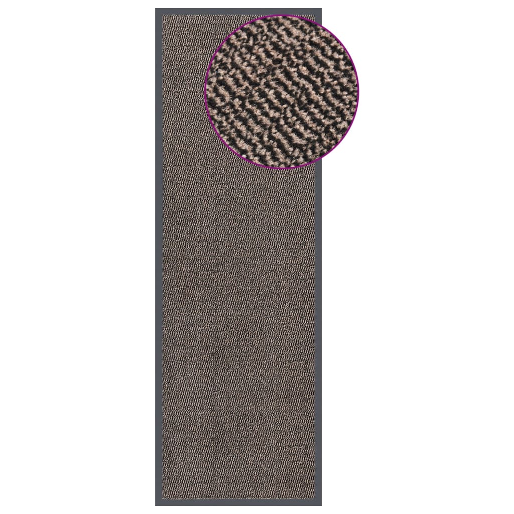 Deurmat Getuft 1 60 x 180 cm Donkerbruin