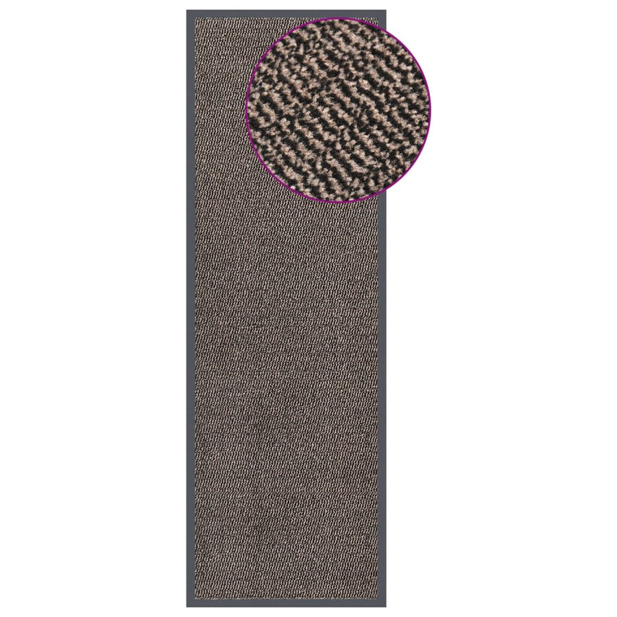 Deurmat Getuft 1 60 x 180 cm Donkerbruin