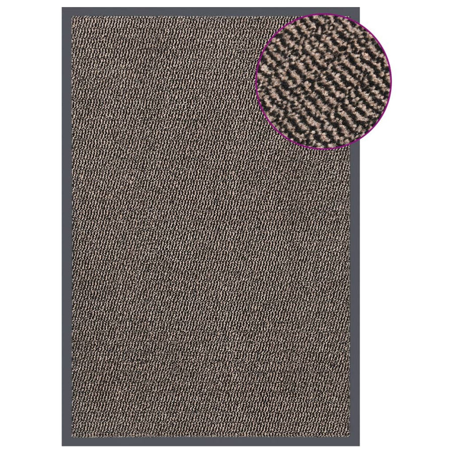 Deurmat Getuft 1 80 x 120 cm Donkerbruin