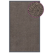 Deurmat Getuft 1 90 x 150 cm Donkerbruin