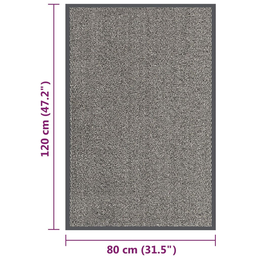 Deurmat Getuft 1 80 x 120 cm Lichtbruin